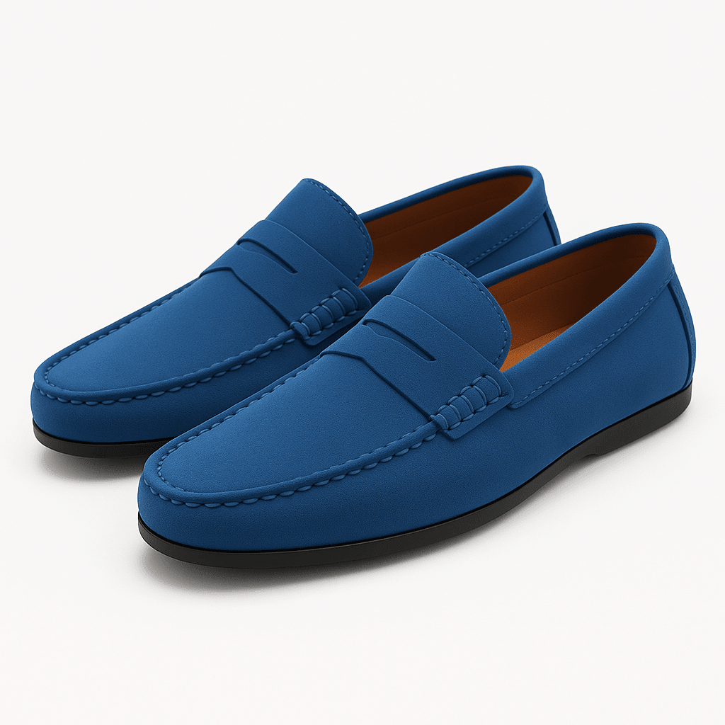 Loafers Men Suede Slip On Comfortable Casual Shoes