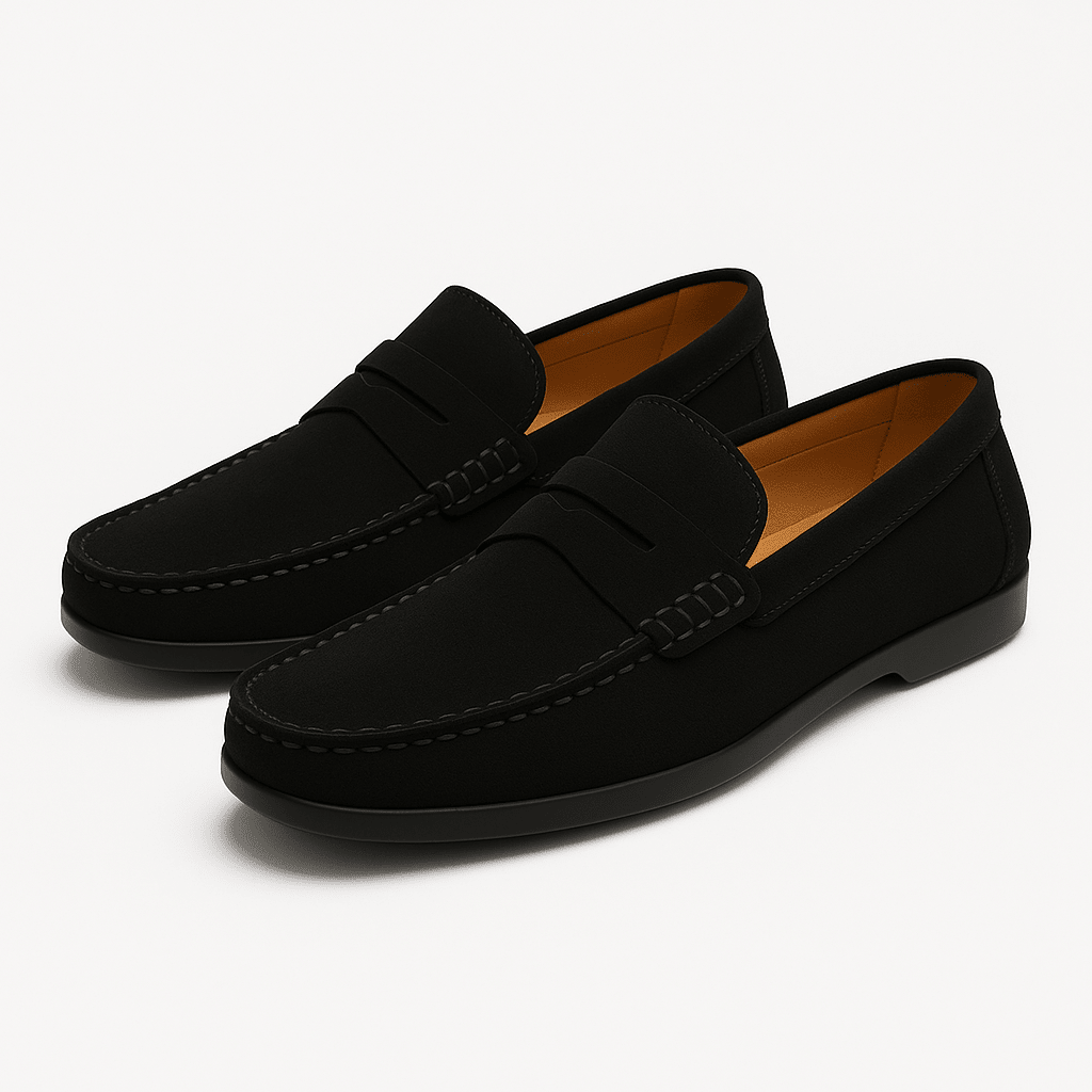 Loafers Men Suede Slip On Comfortable Casual Shoes