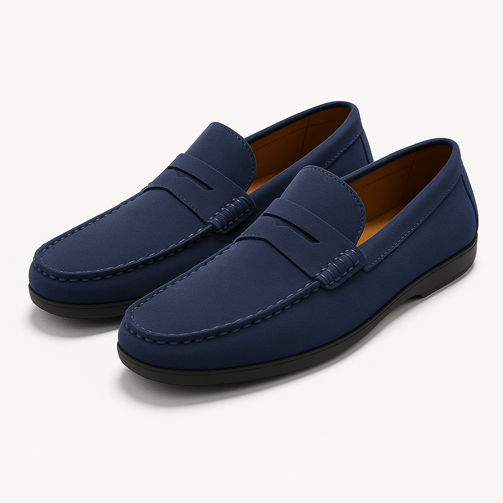 Loafers Men Suede Slip On Comfortable Casual Shoes