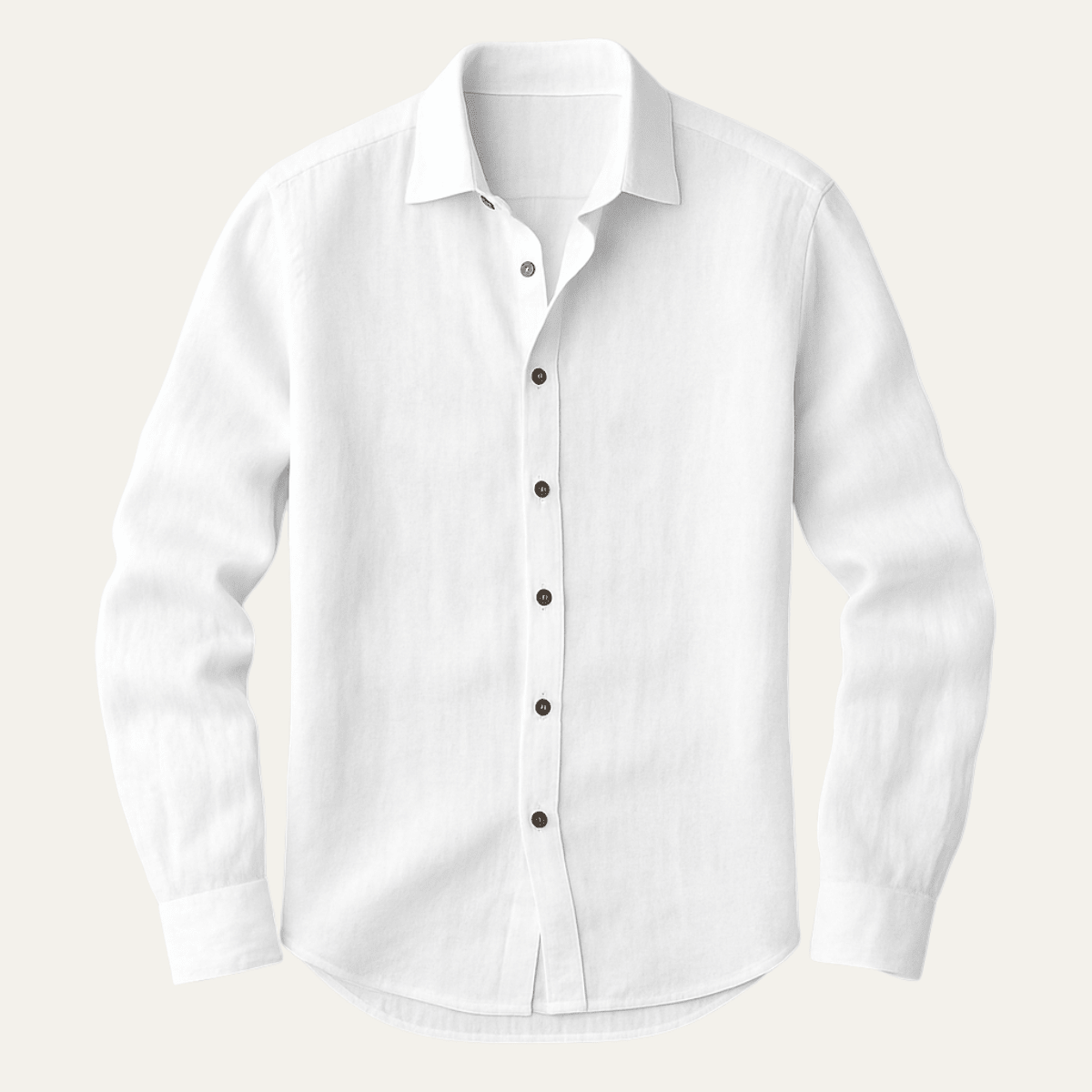 Men Shirt Long Sleeve Relaxed Fit Button Closure