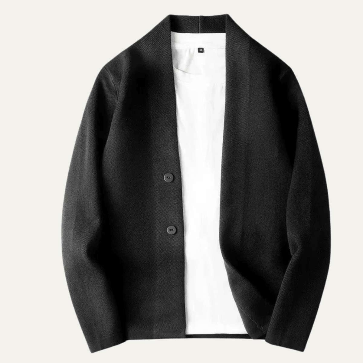 Men's Cardigan — Knit Button Front Tailored Fit Long Sleeve