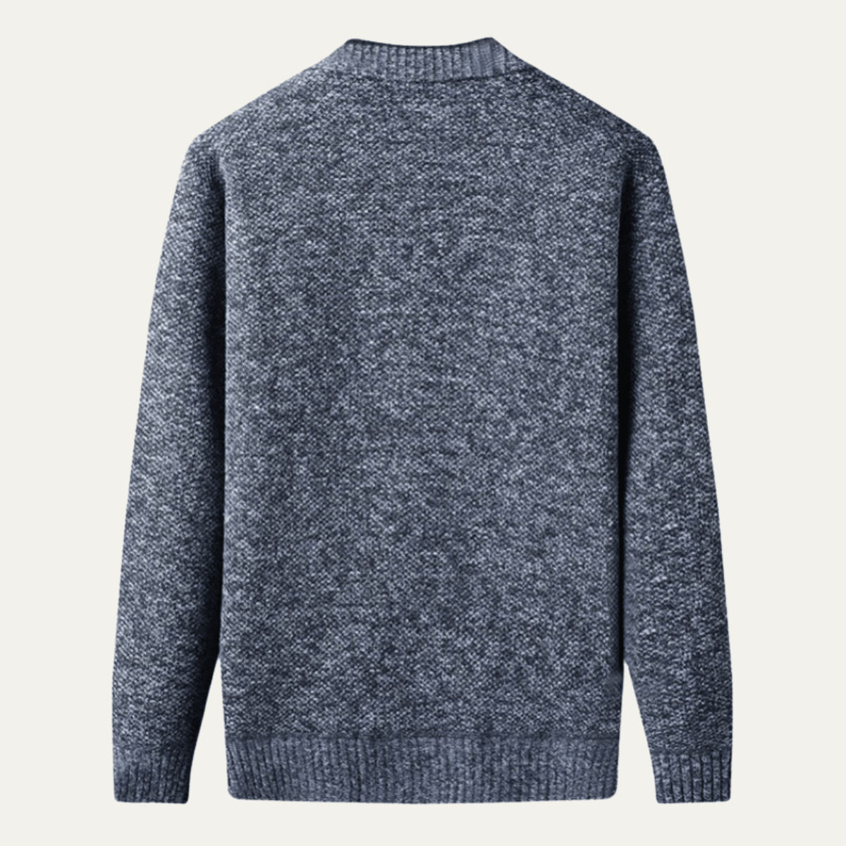Men's Cardigan — V-Neck Button Front Regular Fit Knit Design