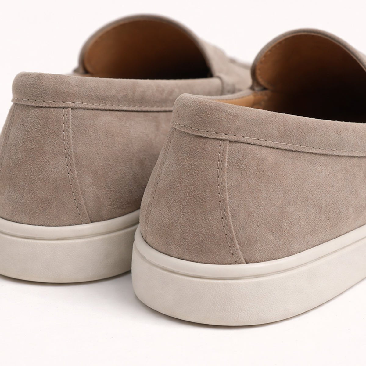 Men's Casual Slip-On Loafers — Rubber Sole Comfort