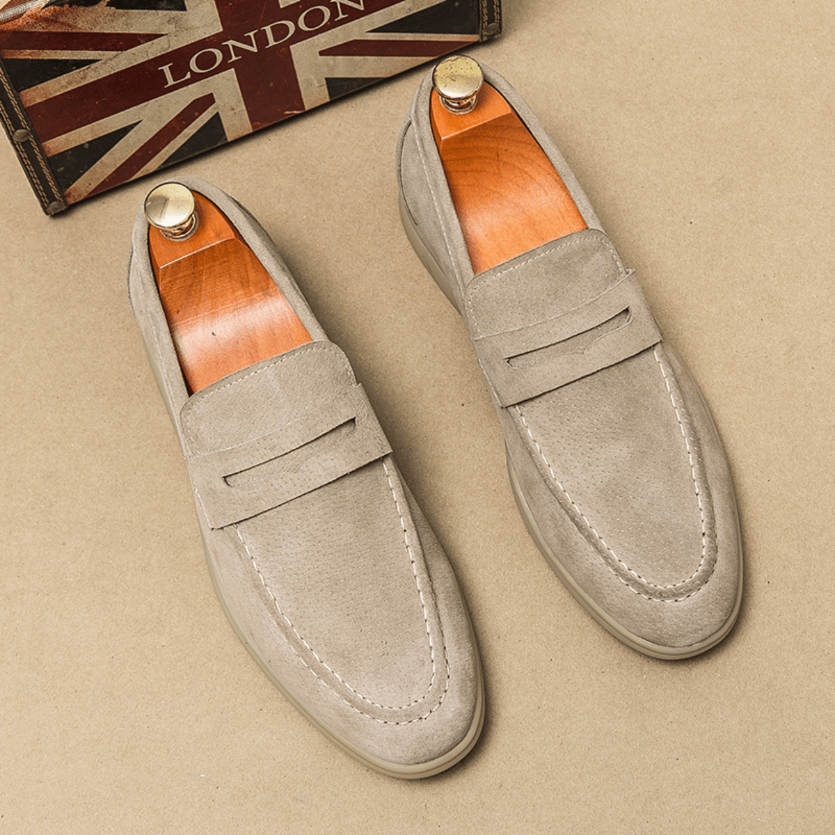 Men's Classic Fit Slip-On Loafers — Timeless Style