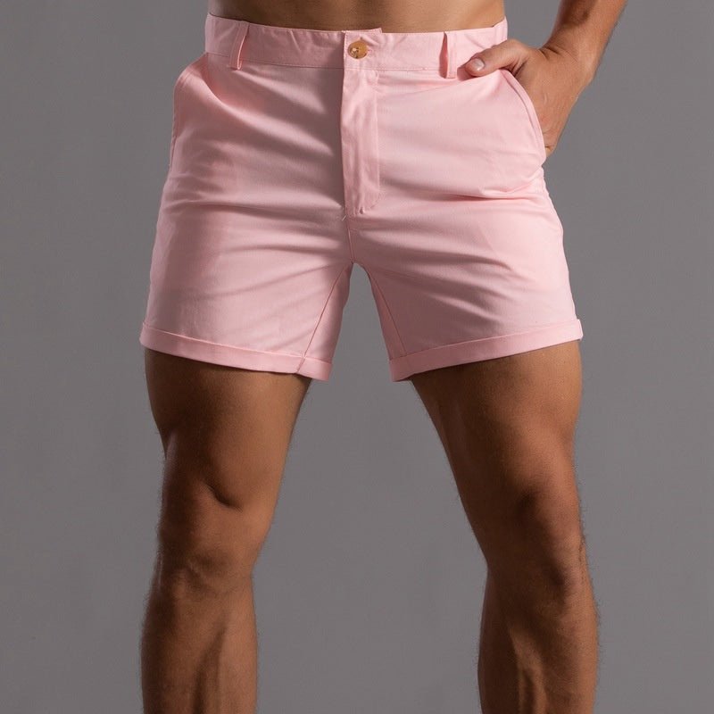 Men's Linen Shorts - Contoured Fit Tailored Shape Short Length