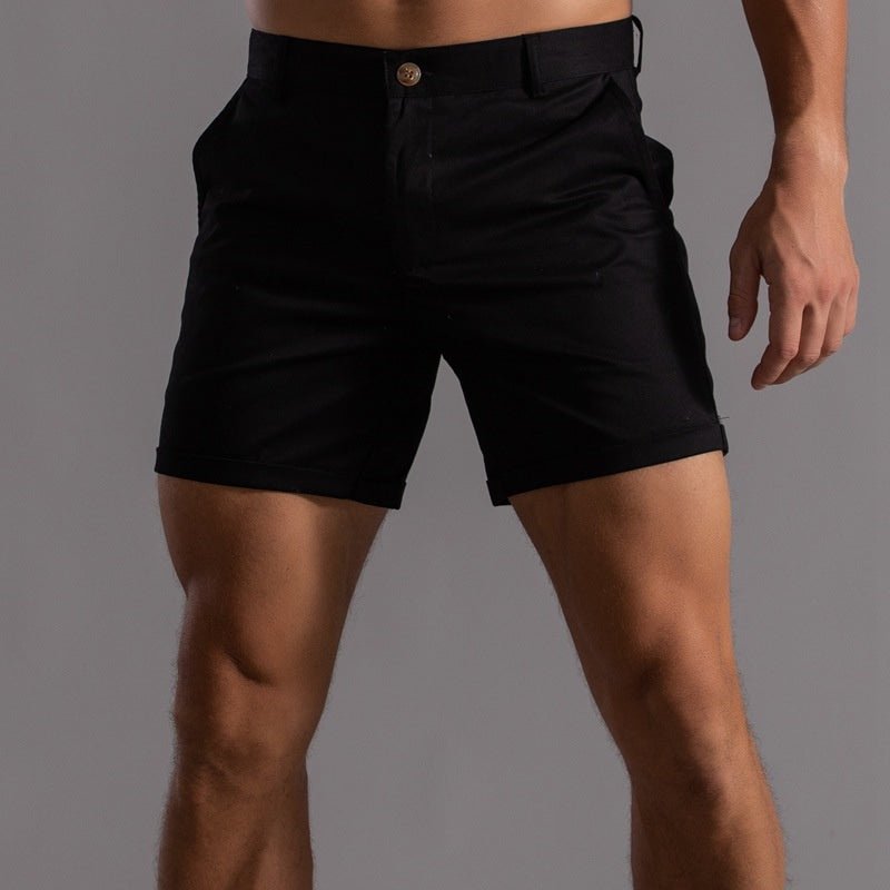 Men's Linen Shorts - Contoured Fit Tailored Shape Short Length