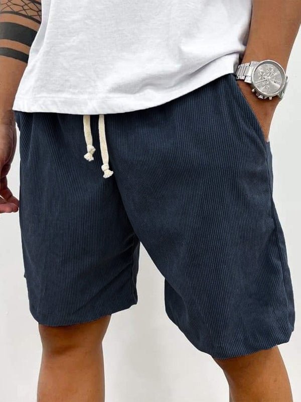 Men's Linen Shorts - Loose Fit Short Length Pull-On Closure