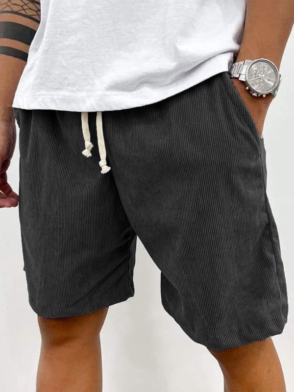 Men's Linen Shorts - Loose Fit Short Length Pull-On Closure