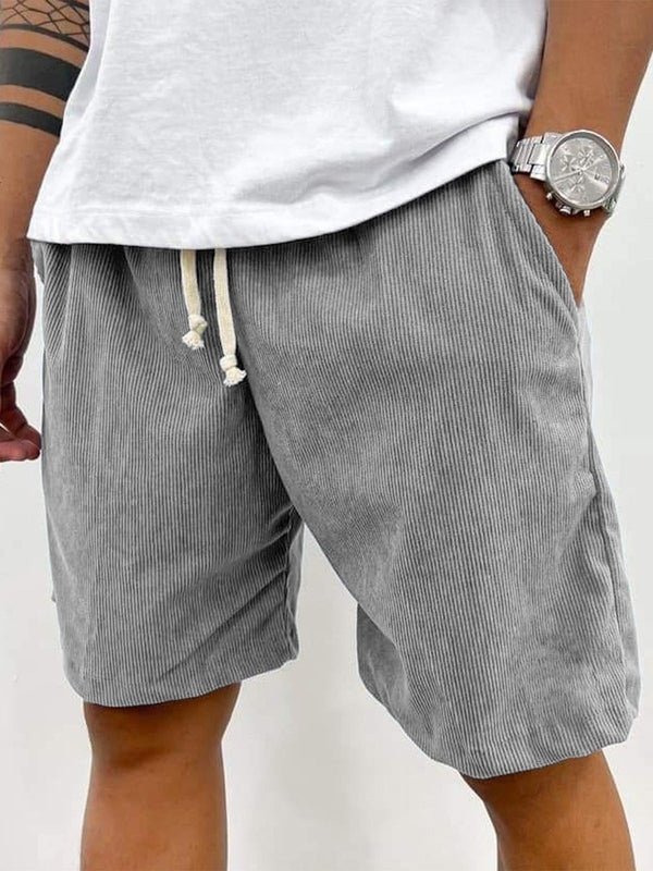 Men's Linen Shorts - Loose Fit Short Length Pull-On Closure