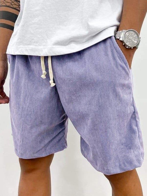 Men's Linen Shorts - Loose Fit Short Length Pull-On Closure