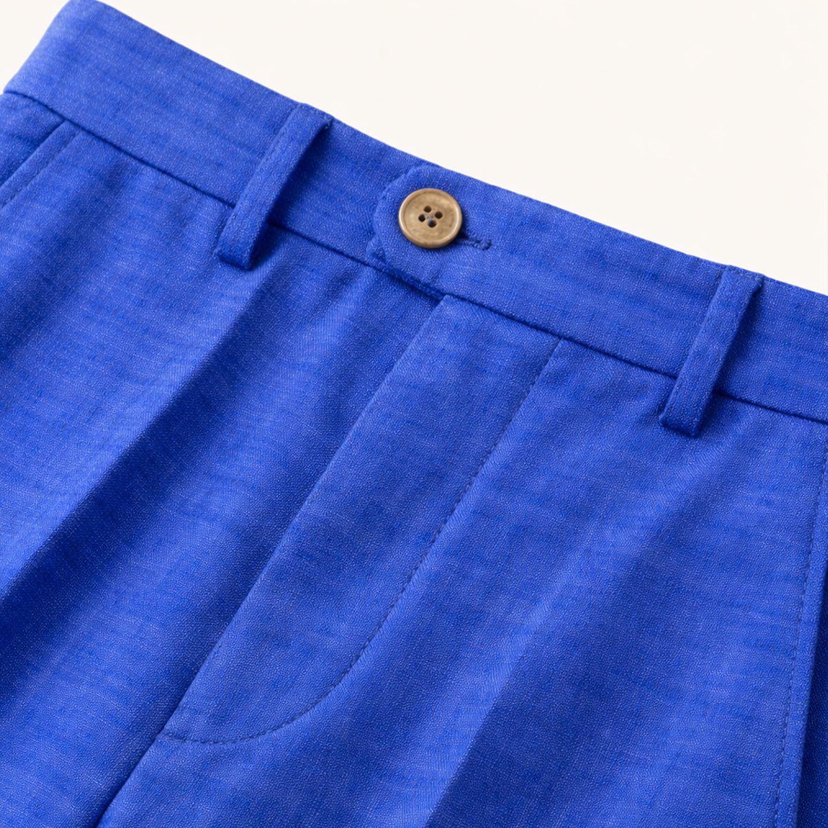 Men's Linen Suit - Tailored Fit Textured Jacket & Trousers