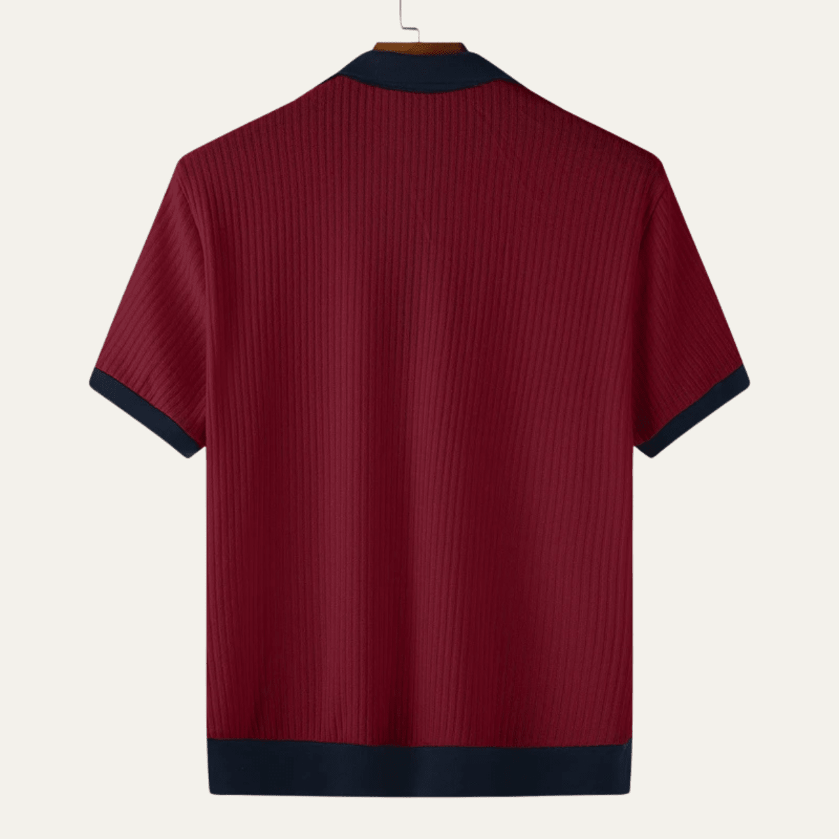 Men's Polo Shirt — Regular Fit Short Sleeve Button Closure