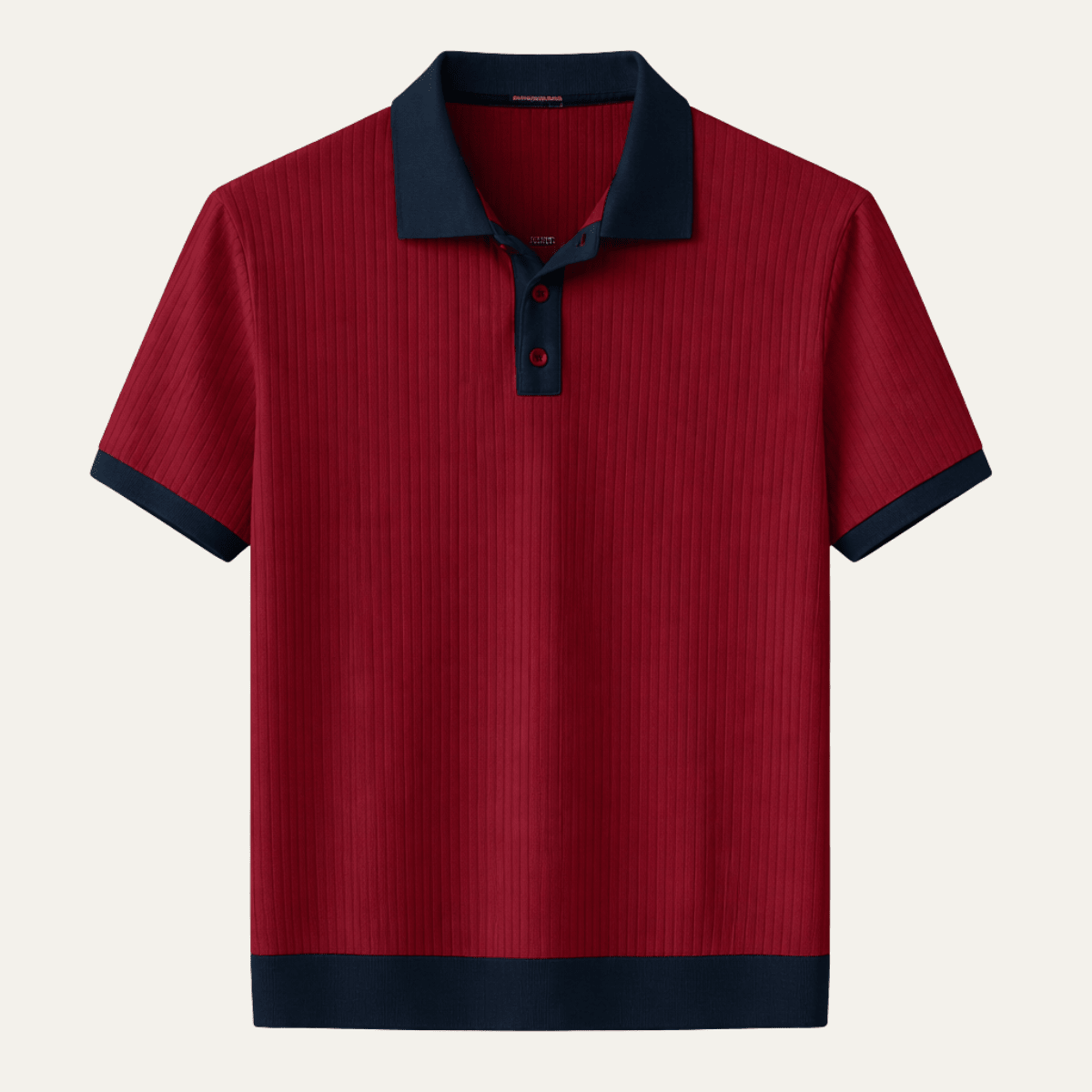 Men's Polo Shirt — Regular Fit Short Sleeve Button Closure