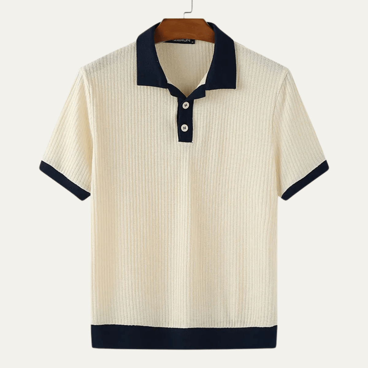 Men's Polo Shirt — Regular Fit Short Sleeve Button Closure
