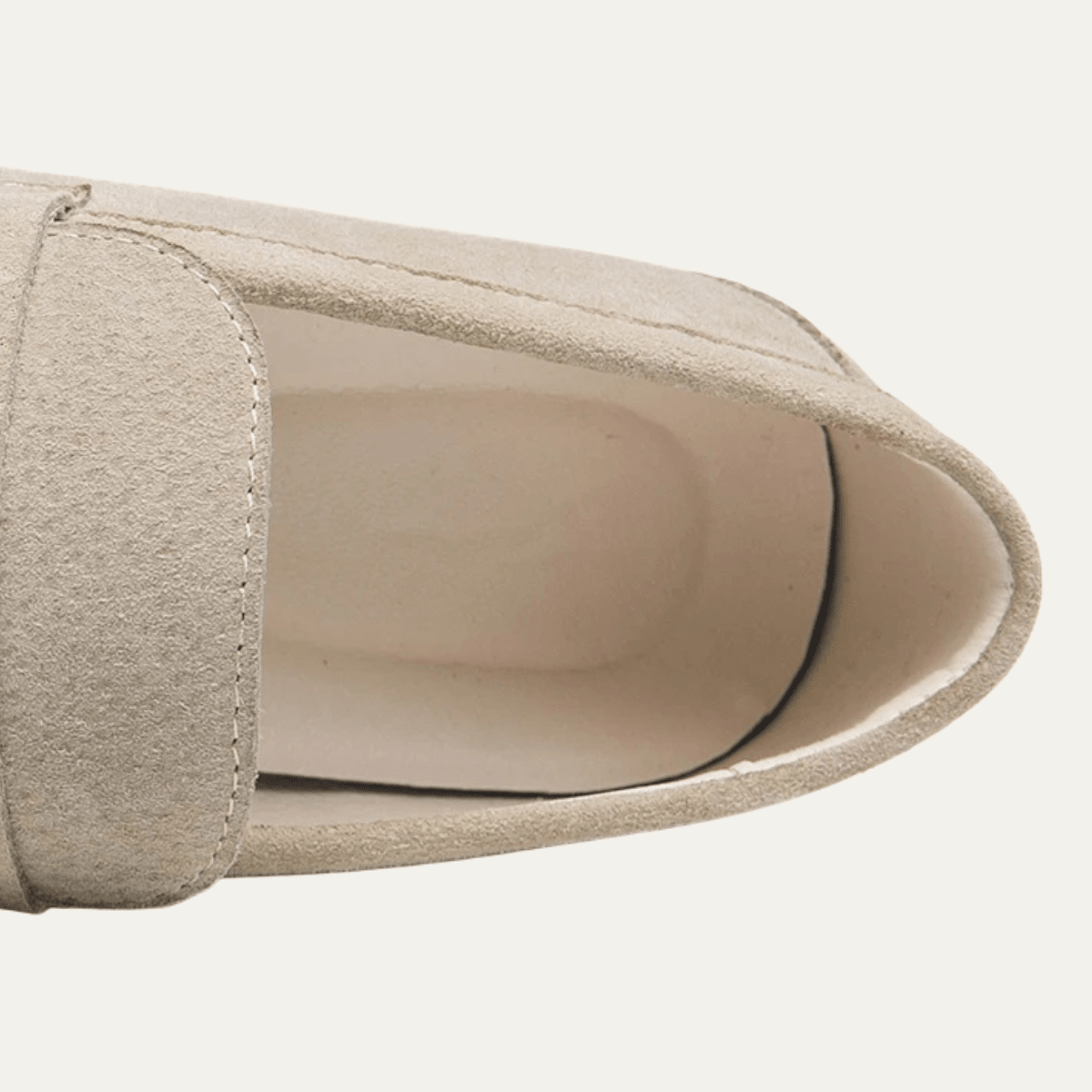 Men's Slip-On Loafers — Low Sole & Stitched Detail