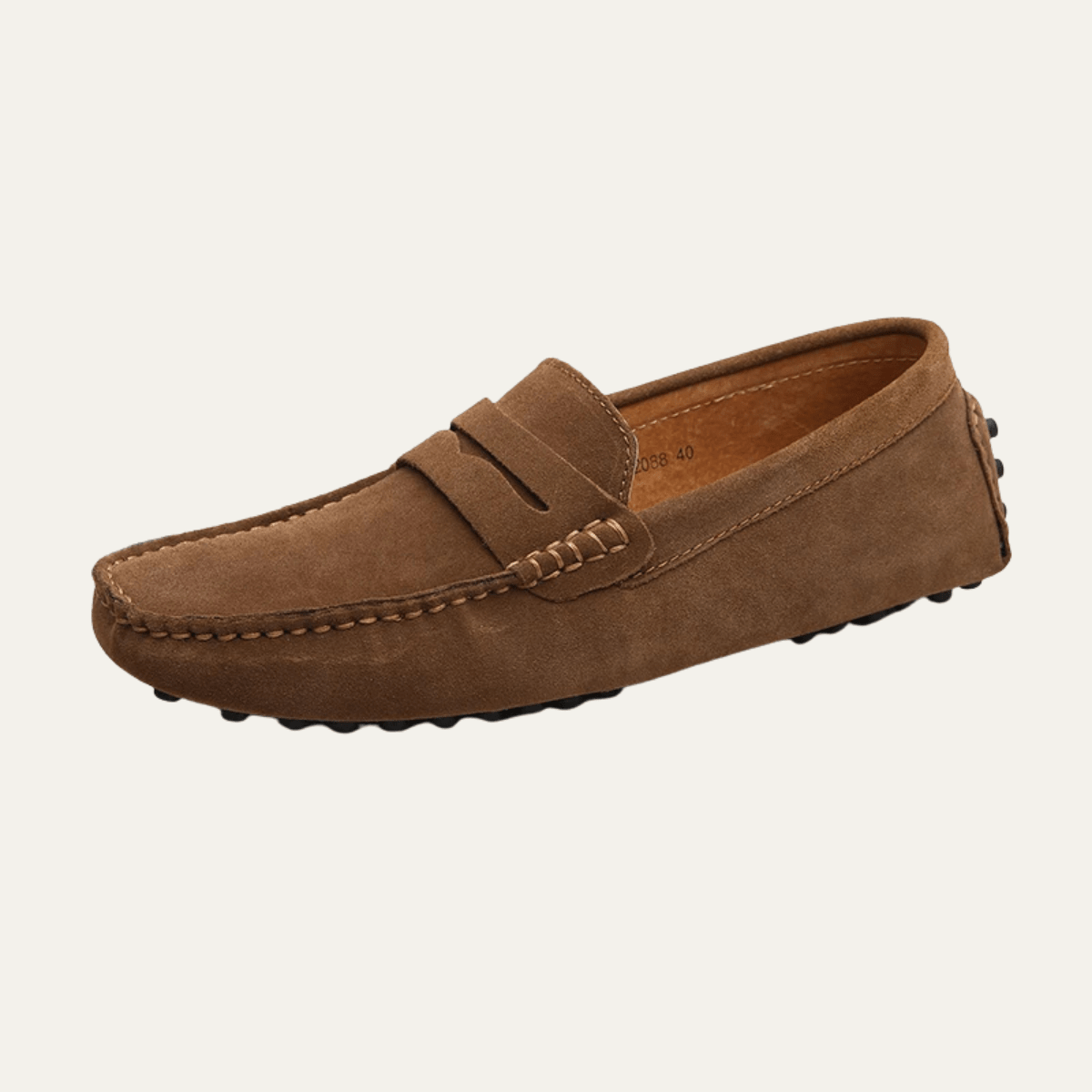 Men's Slip-On Loafers — Moccasin Stitching Low Profile