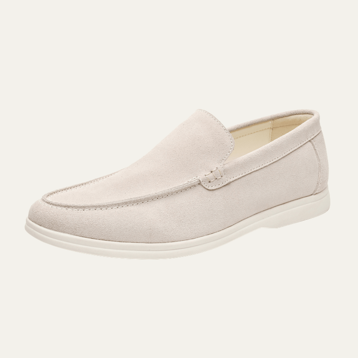 Men's Slip-On Loafers — Stitched Detail Smart-Casual