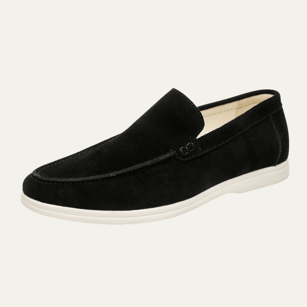Men's Slip-On Loafers — Stitched Detail Smart-Casual