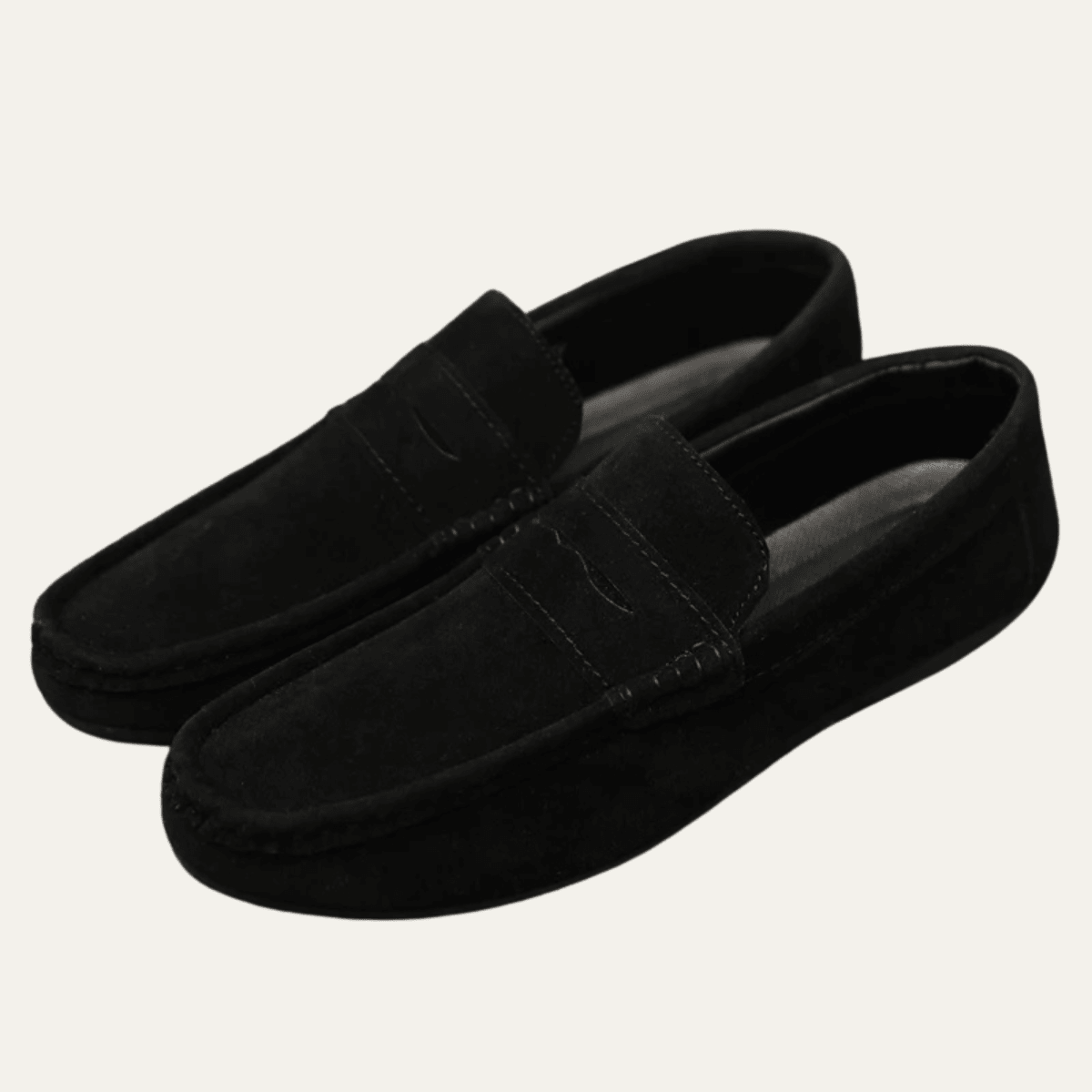 Men's Slip-On Loafers — Stitched Upper Detail