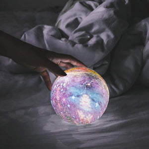 Galaxy moon lamp, night light, 16 colors