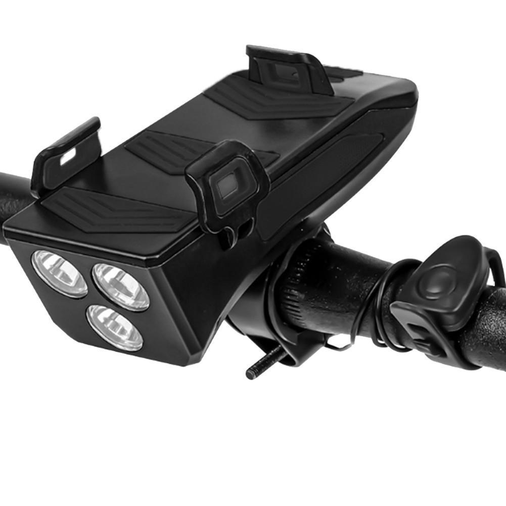 4 in 1 bike light – horn, stand & phone charger.