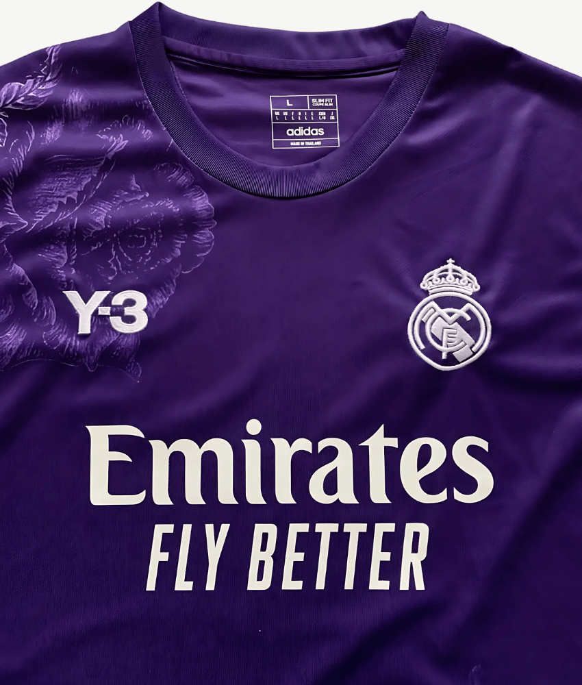 Maillot Real Madrid x Y-3 2023/24 en édition collaborative (violet)
