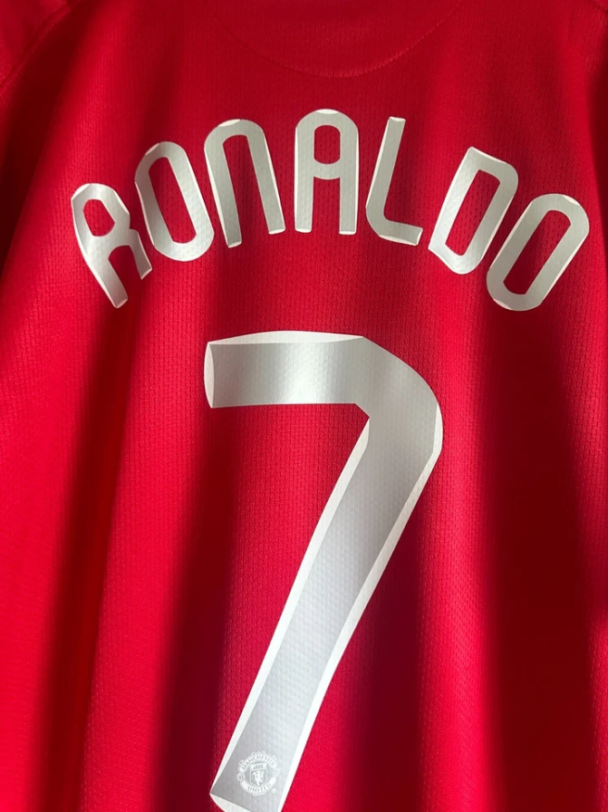 Cristiano Ronaldo #7 Manchester United 2008 retroshirt UCL-finale