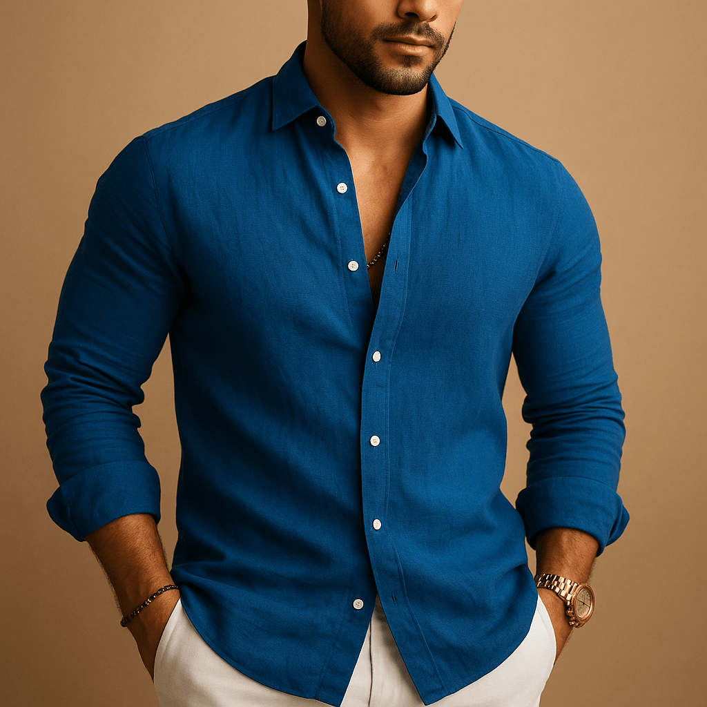 Shirt Men Comfortable Fit Clean Relaxed Silhouette