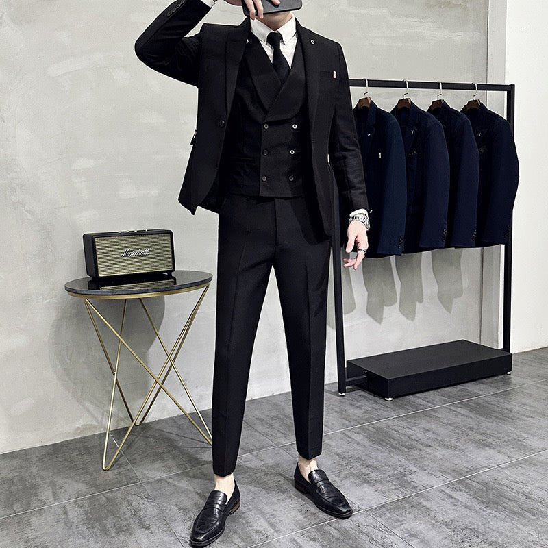 Suit Men Slim Fit Wedding Guest Set Refined Look