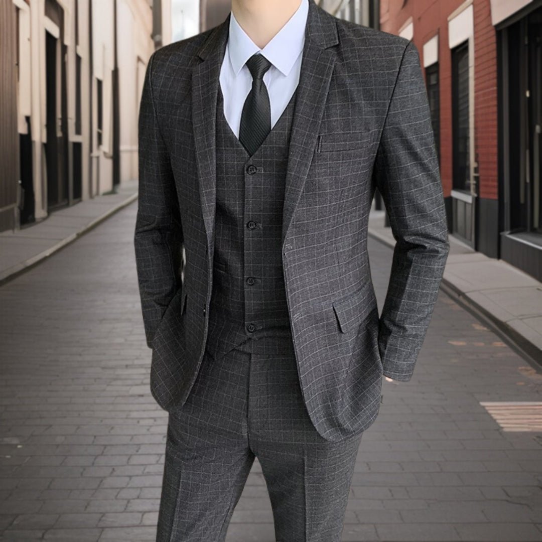 Suit Men Slim Fit Wedding Set Elegant Look