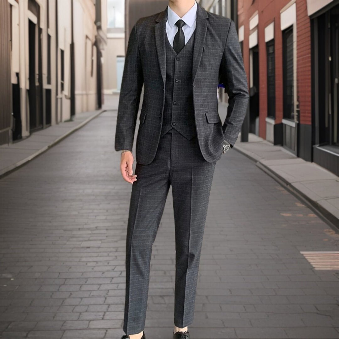 Suit Men Slim Fit Wedding Set Elegant Look