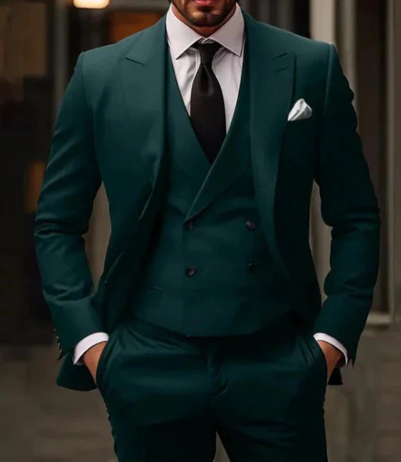 Suit Men Three Piece Comfort Fit Refined Style