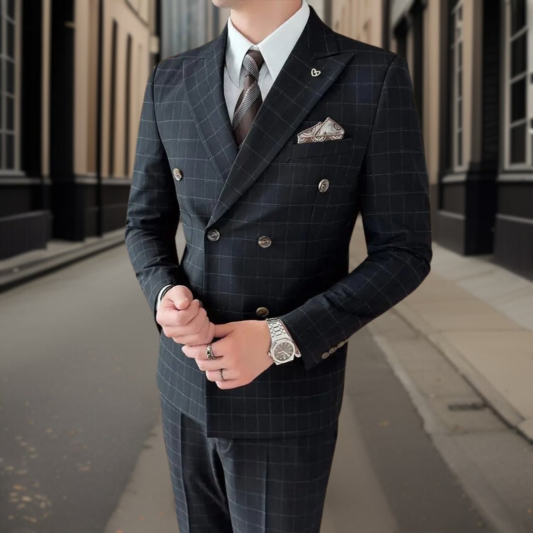 Suit Set Men Classic 3 Piece Fit Timeless Style