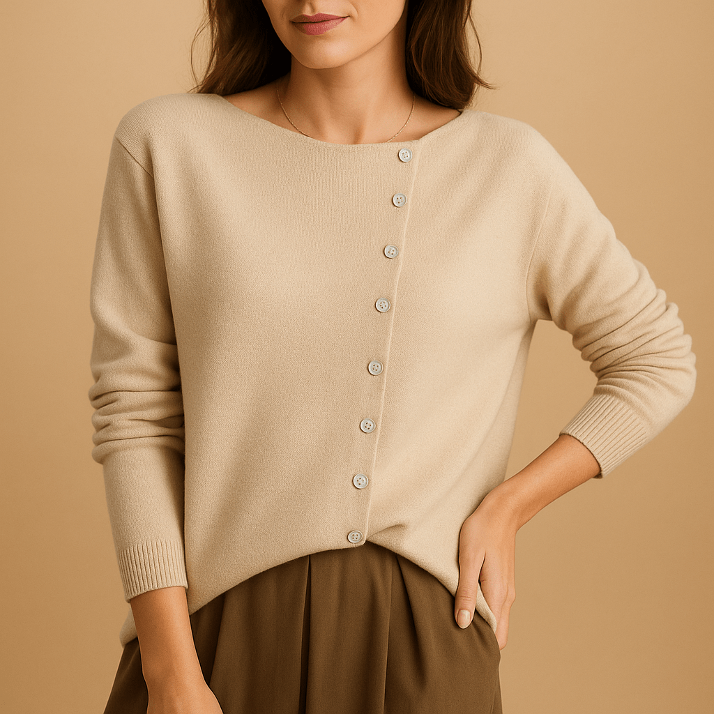 Sweater Women Long Sleeve Crew Neck Design with Relaxed Fit Shape