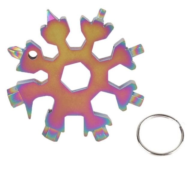 18-in-1 stainless steel snowflakes multi-tool