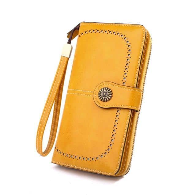 RFID Leather Wallet Purse for Women