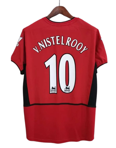 Maglia da calcio da casa del Manchester United 2004 #10 van Nistelrooy