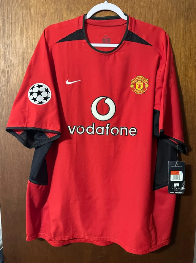 David Beckham #7 Manchester United retro-voetbalshirt 02/03 |  Era (UCL-editie) voetbalshirt
