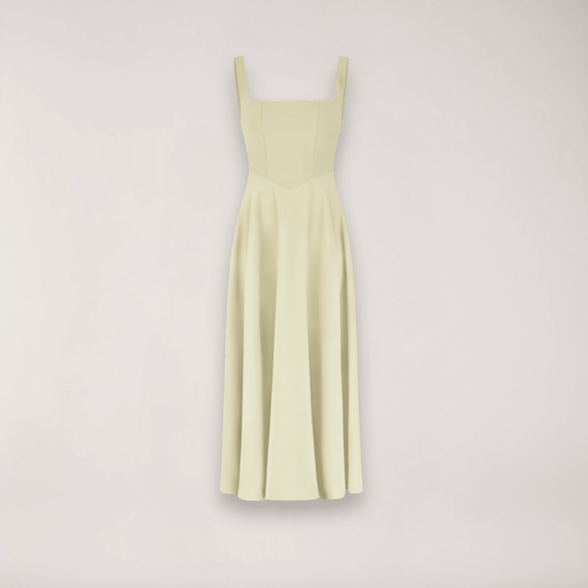 Women Dress Sleeveless V-Neck Pleated Knee Length Fit