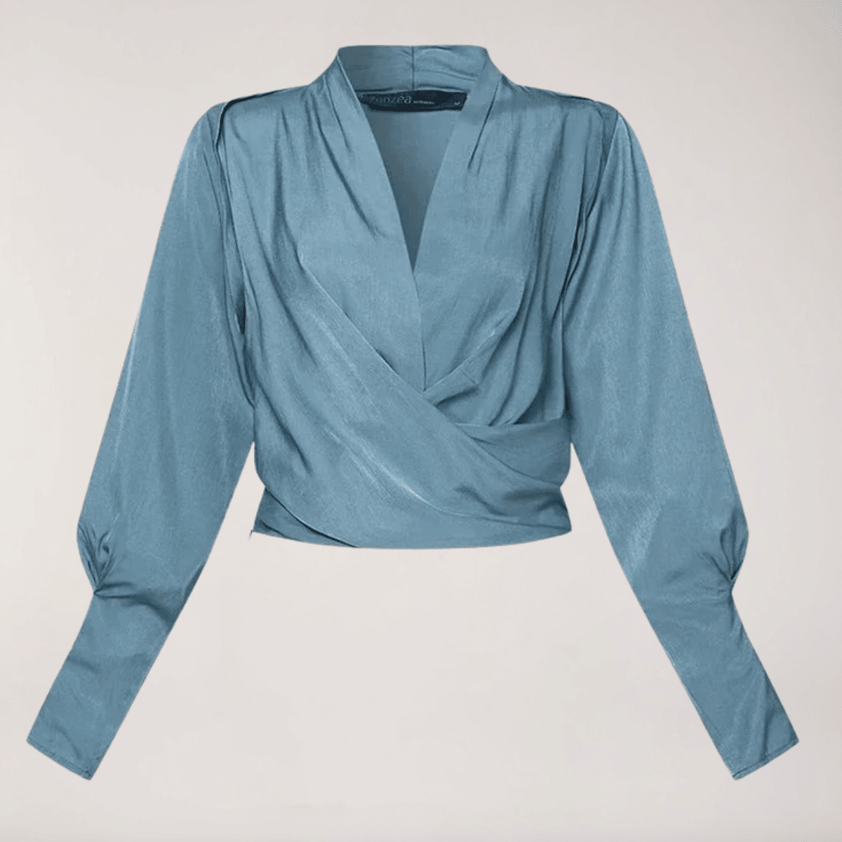 Women's Blouse — V-Neck Regular Fit Structured Waistline