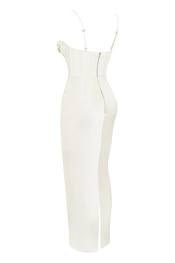 Women's Mini Dress — Bodycon Fit Pleated Tie-Back Closure