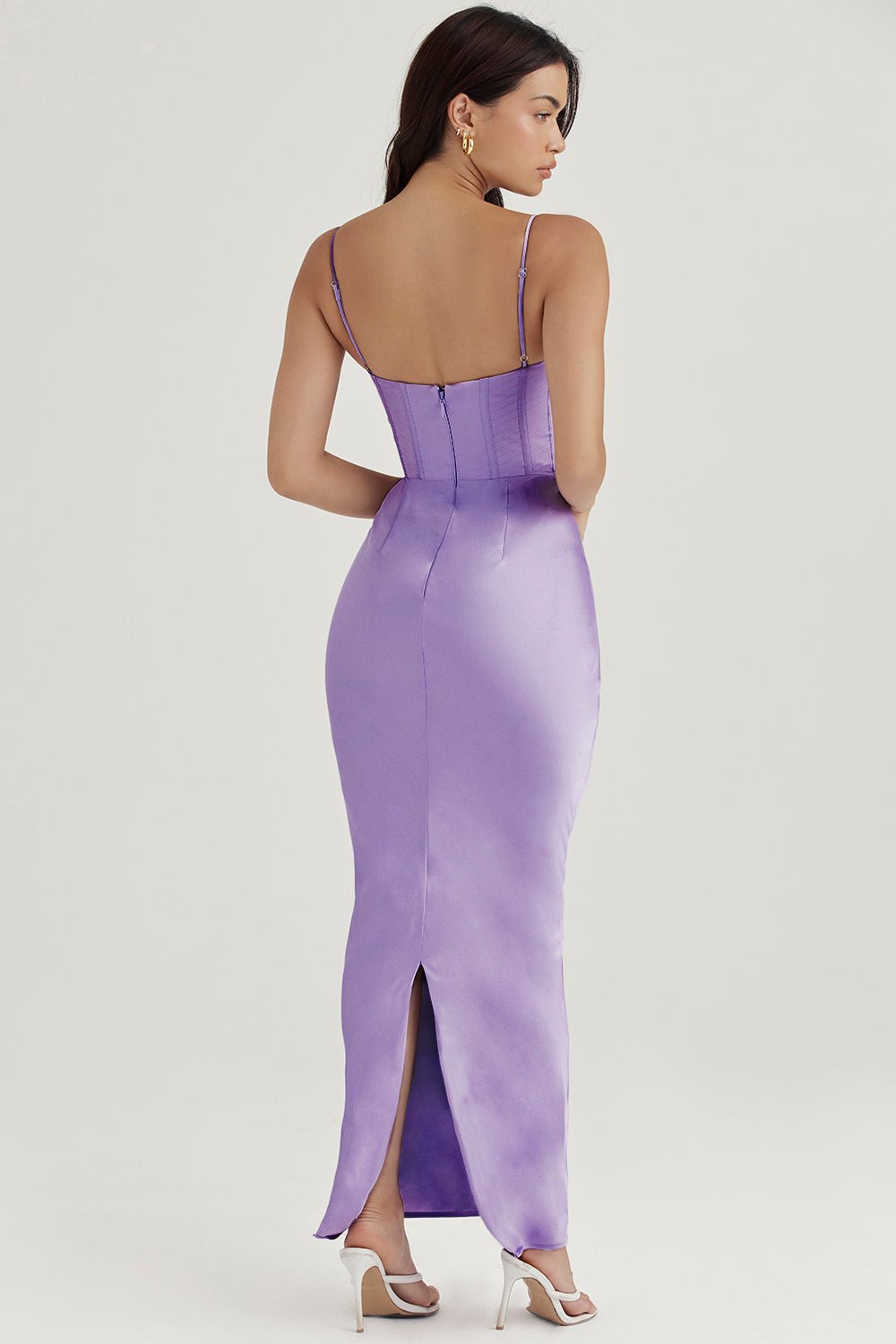 Women's Mini Dress — Bodycon Fit Pleated Tie-Back Closure