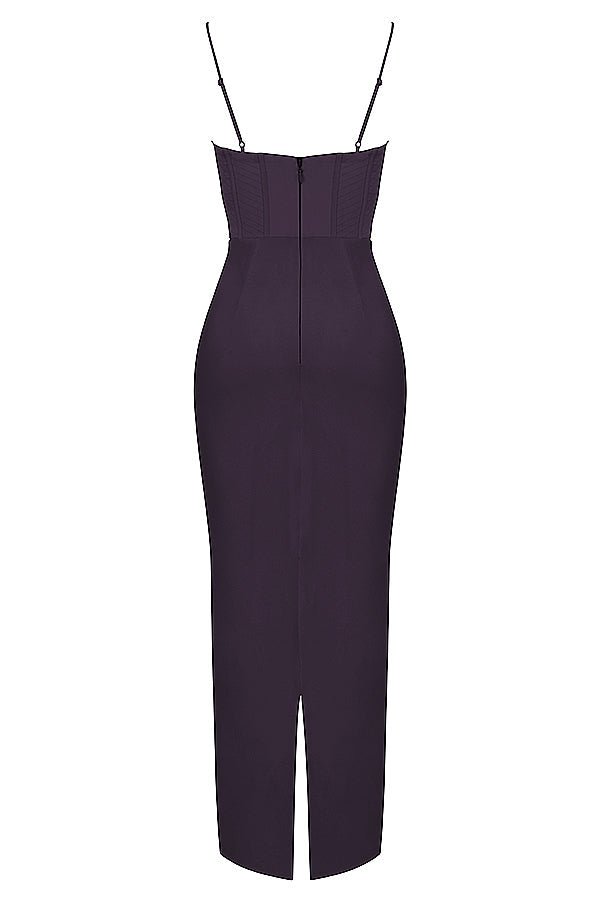 Women's Mini Dress — Bodycon Fit Pleated Tie-Back Closure