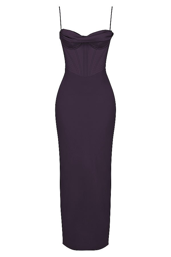 Women's Mini Dress — Bodycon Fit Pleated Tie-Back Closure