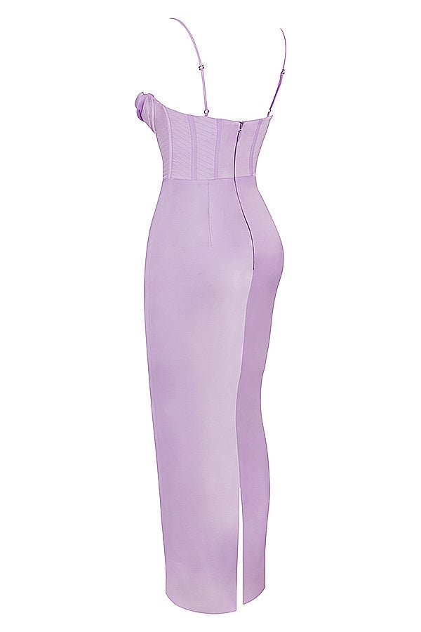 Women's Mini Dress — Bodycon Fit Pleated Tie-Back Closure