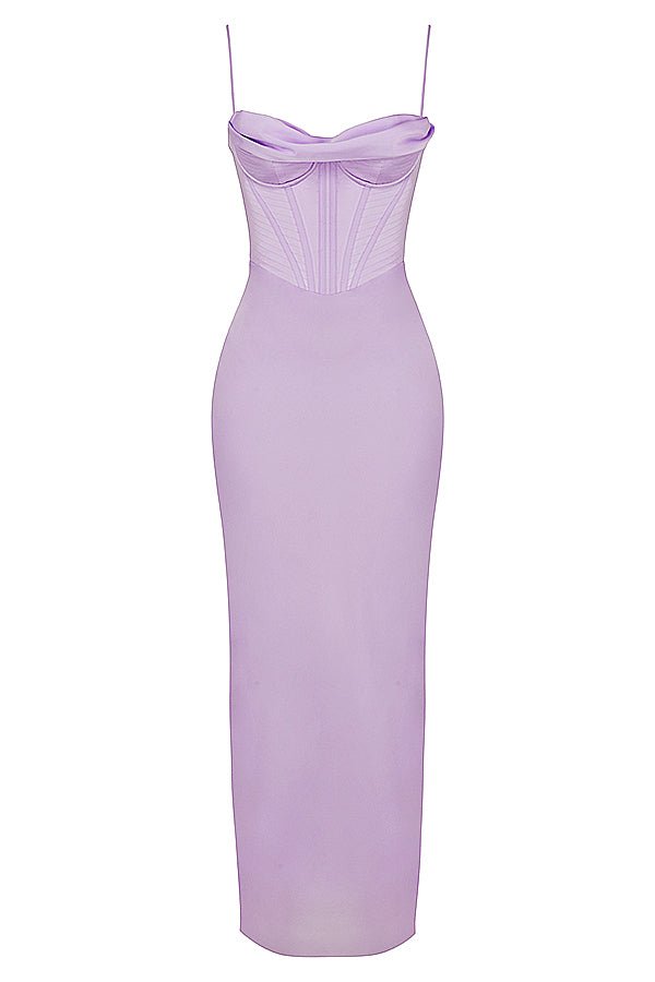 Women's Mini Dress — Bodycon Fit Pleated Tie-Back Closure