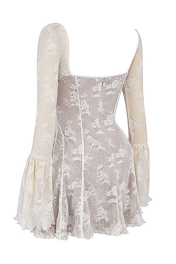 Women's Mini Dress — Corset Sleeveless Lace Detail Design