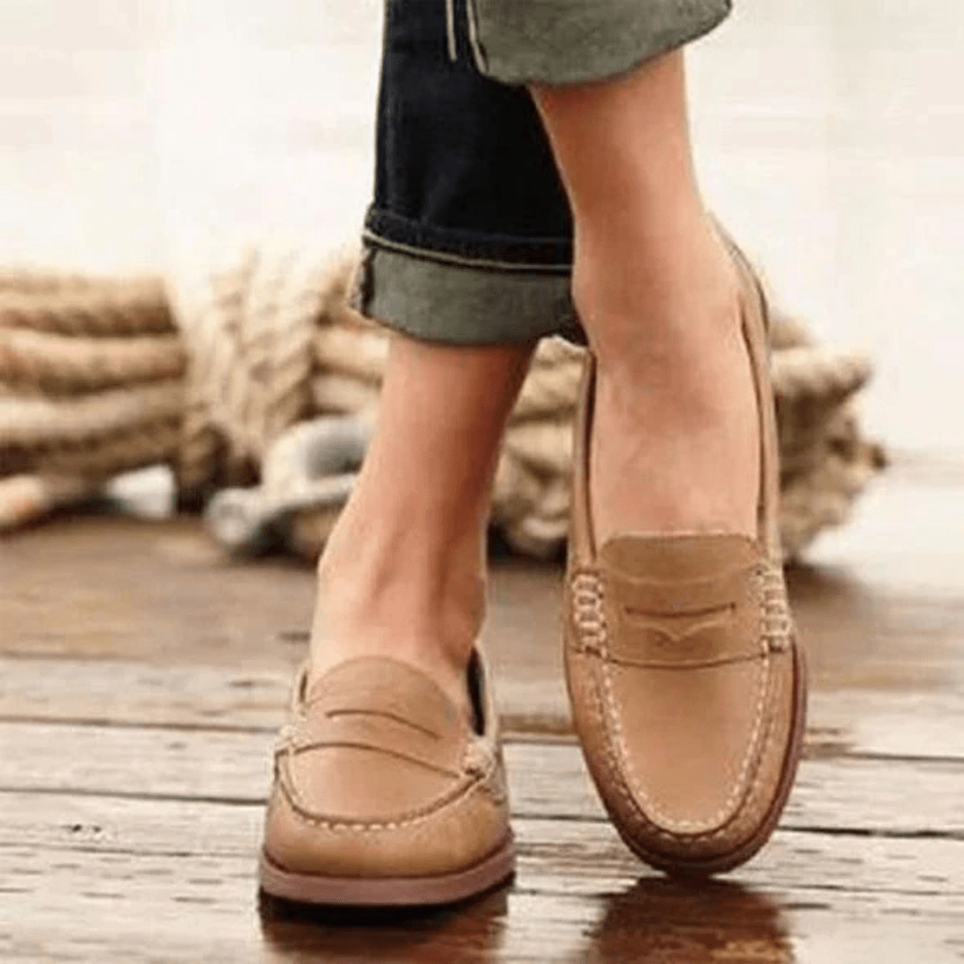 Women's Shoes — Slip-On Flat Sole Closed Low Profile Design