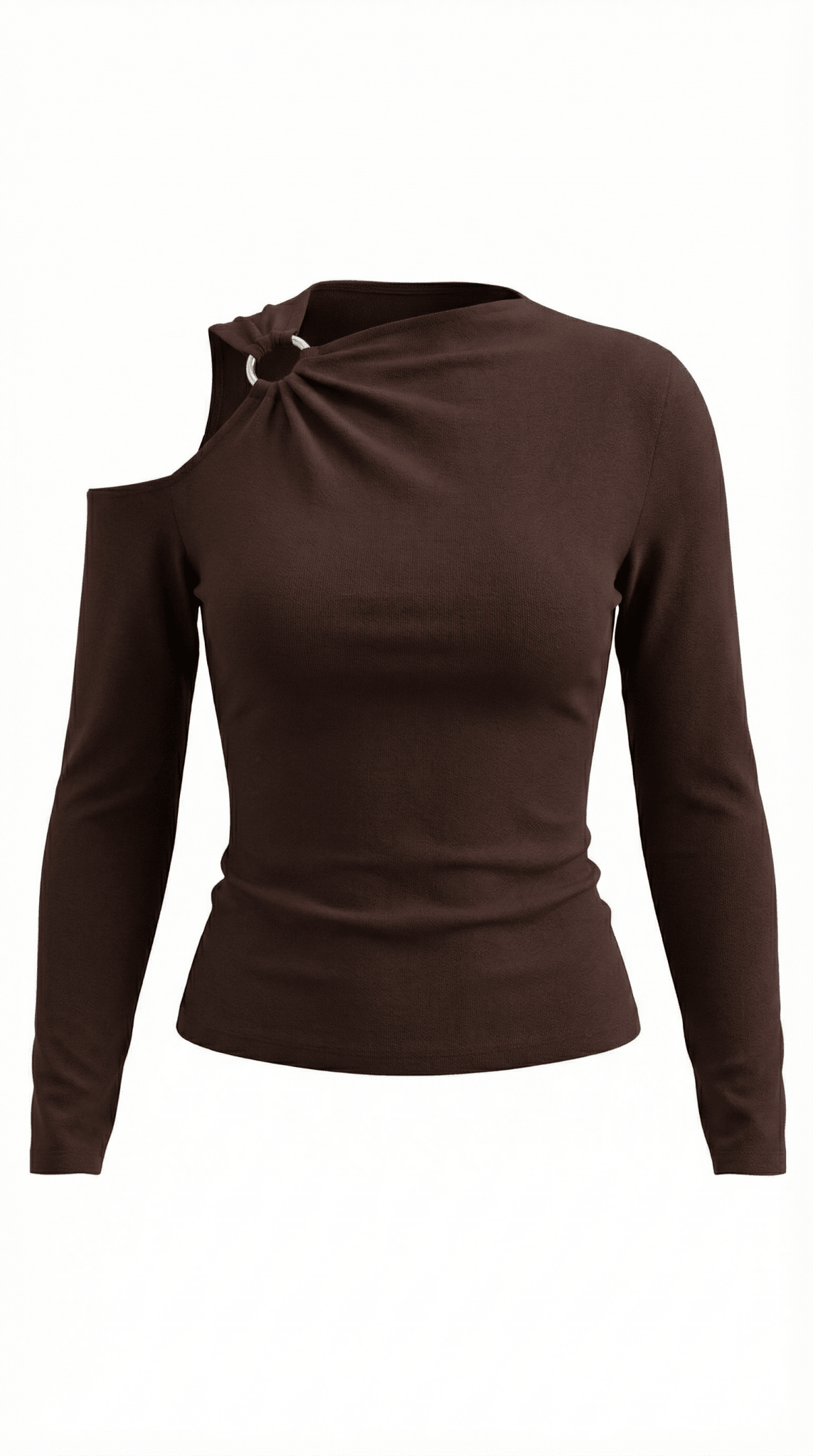 Women's Top — Sleeveless One Shoulder Asymmetric Neckline