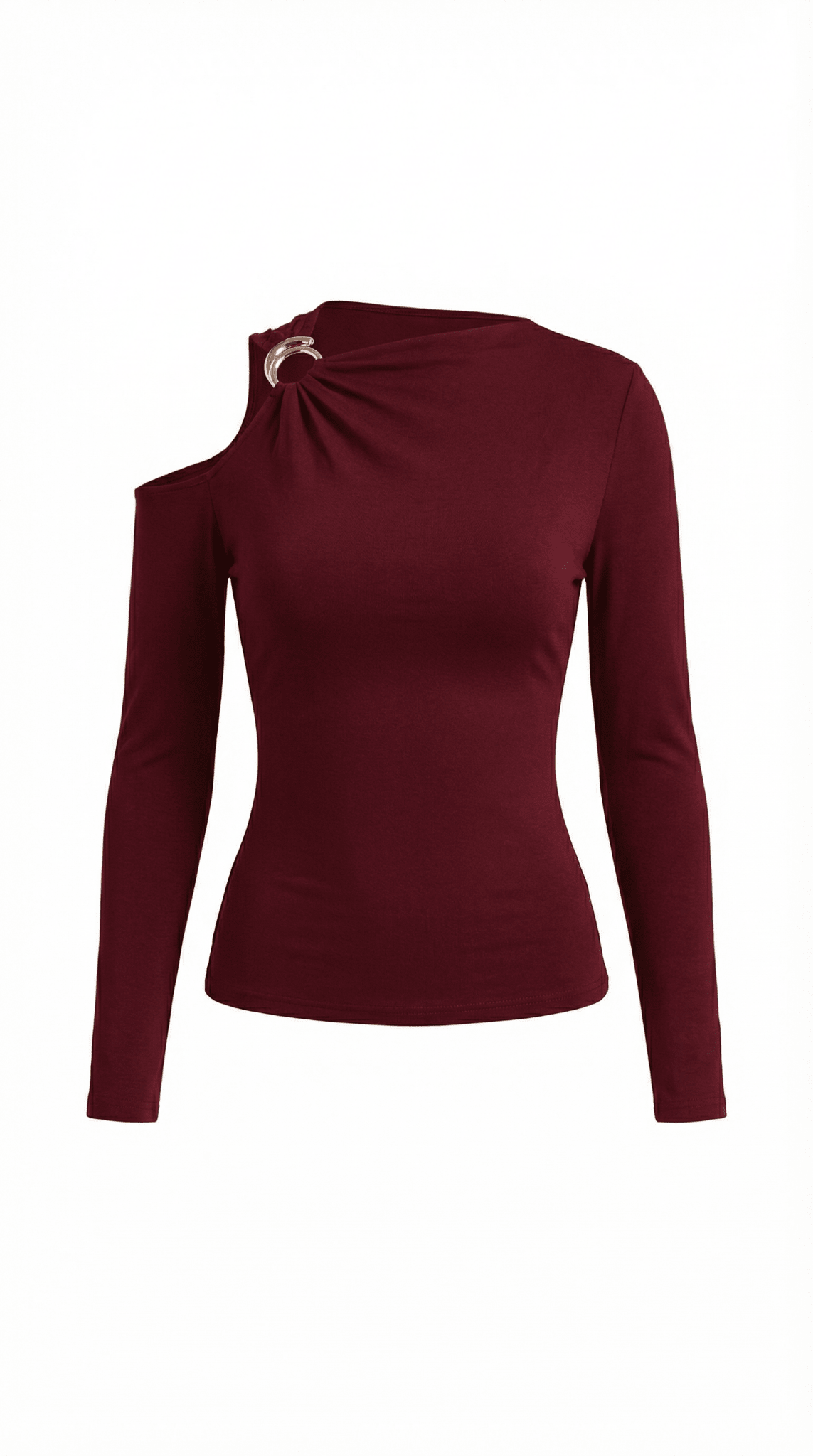 Women's Top — Sleeveless One Shoulder Asymmetric Neckline